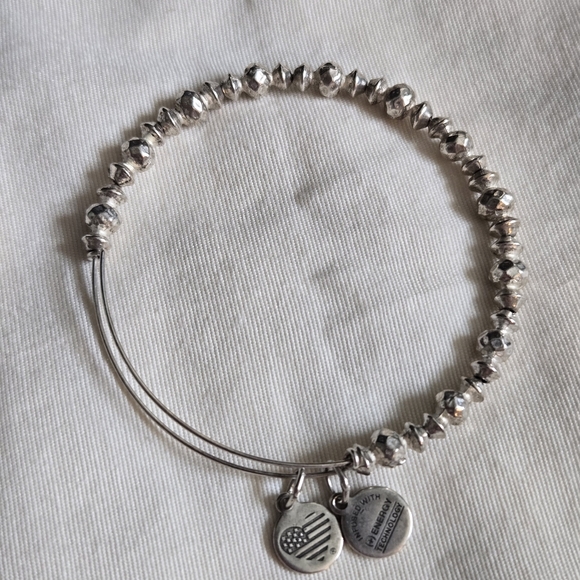 Alex and Ani Silver Beaded Bracelet - Picture 1 of 4